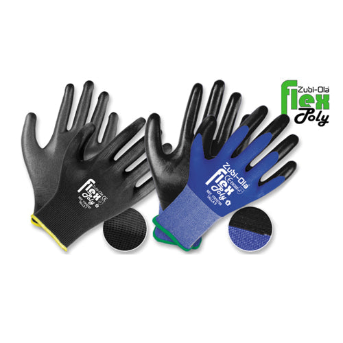 Guantes Poliester Recubiertos En Poliuretano Flexpoly  T-9 11916709 - MARKEMSTORE