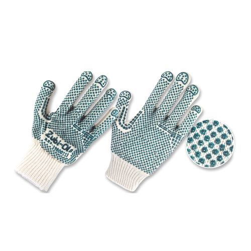 Guantes Hilaza Algodón Puntos Pvc 2 Caras 19800113 - MARKEMSTORE