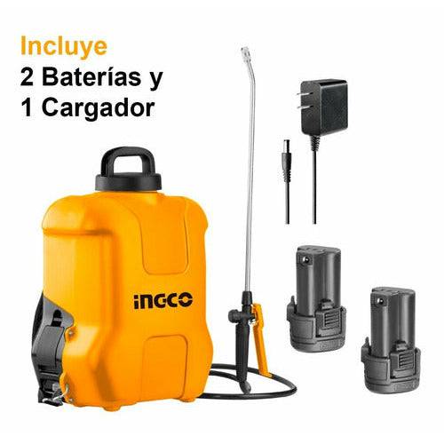 Fumigadora Rociadora Inalambrica 12v 16 Litros Ingco + Accesorios - MARKEMSTORE